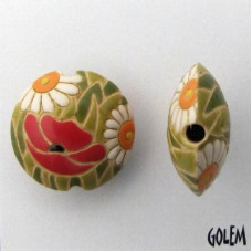Golem Poppy Meadow Lentil Beads Golem Poppy Meadow Lentil Beads