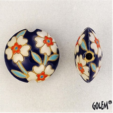 Golem Blooming Hearts Lentil Beads