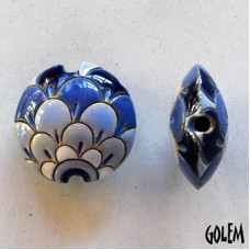 Golem Blue Scales Lentil Beads Golem Blue Scales Lentil Beads
