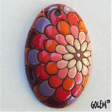 Golem Peacock pendant