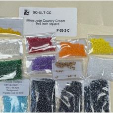 Janet Rouse Seed Beads and More Beadalong Kit Version 2 Cream Ultrasuede Janet Rouse Seed Beads and More Beadalong Kit Version 2 Cream Ultrasuede