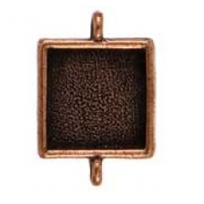 15mm Copper Plated Nunn Design Double Loop Square Bezel