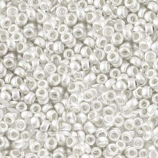 5 grams Size 15 Miyuki Seed Beads Matte Sterling Silver Plated 9961F