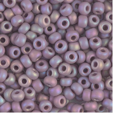 10 grams Size 6 Miyuki Seed Beads Matte Opaque Mauve AB 410FR
