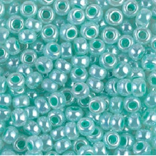 10 grams Size 6 Miyuki Seed Beads Aqua Green Ceylon 536