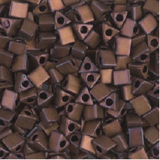 10 grams Size 8 Miyuki Sharp Triangles Matte Met Dk Raspberry Iris 2005