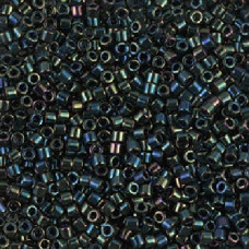 5 grams Size 10 Miyuki Delica Green Iris DBM0003