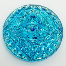 18mm Engraved Glass Mosaic Aqua Lemon