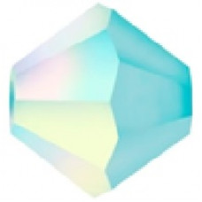 50 pack 3mm Preciosa Bicones Aqua Bohemica Matte AB