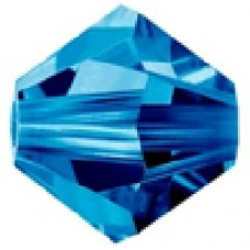 50 pack 3mm Preciosa Bicones Capri Blue