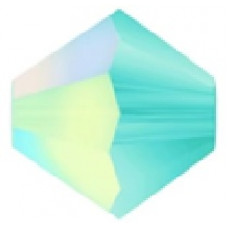 50 pack 3mm Preciosa Bicones Caribbean Sea Matte AB