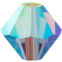 50 pack 4mm Preciosa Bicones Tanzanite AB2X