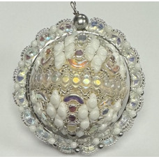 Boule de Noel 2024 Complete Kit in Crystal AB and White