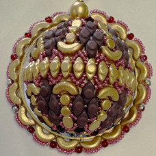 Boule de Noel 2024 Complete Kit in Gold and Matte Plum