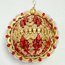 Boule de Noel 2024 Complete Kit in Gold and Red
