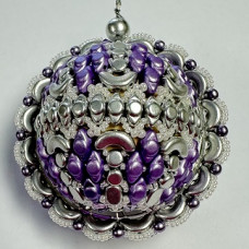 Boule de Noel 2024 Complete Kit in Silver and Purple Boule de Noel 2024 Complete Kit in Silver and Purple