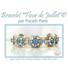 Free Pattern - Fleur de Juillet Bracelet