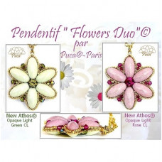 Free Pattern - Flower Duo Pendant