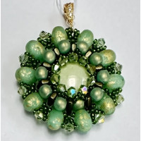 Les Perles par Puca Regence Pendant Kit Light Green Ceramic Look