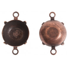 Prong setting for round Preciosa Chaton in copper