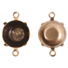 Prong setting for round Preciosa Chaton in gold