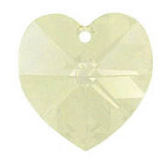 6202 heart 14mm Crystal Silver Shade