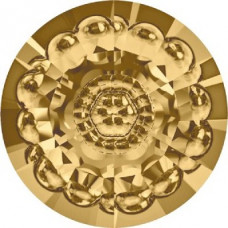 12 mm Swarovski 1681 Vision Stone Light Colorado Topaz Foiled