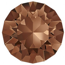 2072 10mm Swarovski Rose Cut Smoked Topaz Foiled 2 pack