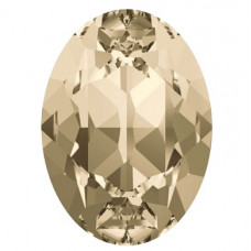 4100 12x10mm Swarovski pointed back Light Colorado Topaz Gold Foil