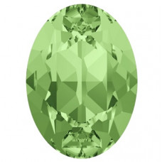 4100 18x13mm Swarovski pointed back Peridot Gold Foil