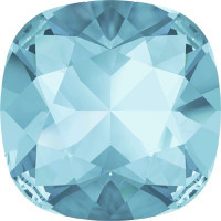 4470 10mm Square Fancy Stone Light Turquoise Foiled