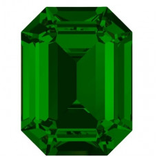 4600 12x10mm Swarovski pointed back Octagon Emerald Gold Foil
