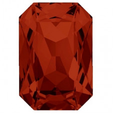 4600 12x10mm Swarovski pointed back Octagon Ruby Gold Foil