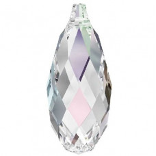 6010 21x10.5mm Briolette Pendant Crystal AB 