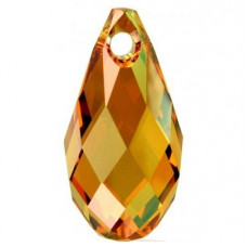 6010 11x5.5mm Briolette Pendant Crystal Copper 2 pack
