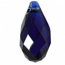 6010 11x5.5mm Briolette Pendant Dark Indigo 2 pack