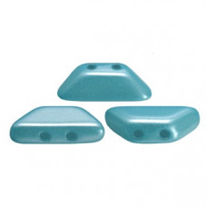 10 grams Tinos 2 hole beads Pastel Aqua 02010 25019