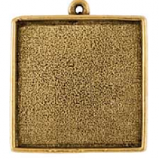 31mm 24K Gold Plated Nunn Design Single Loop Square Bezel